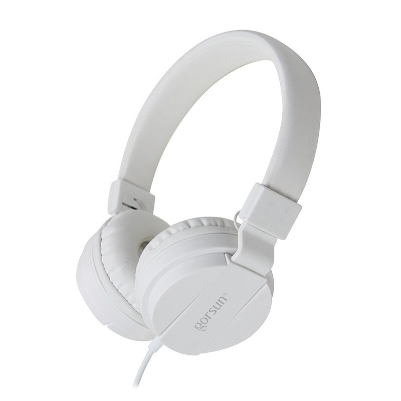 Gorsun GS778 Headphone Bass headset stereo Foldable 3,5mm AUX for phone MP3 MP4: White