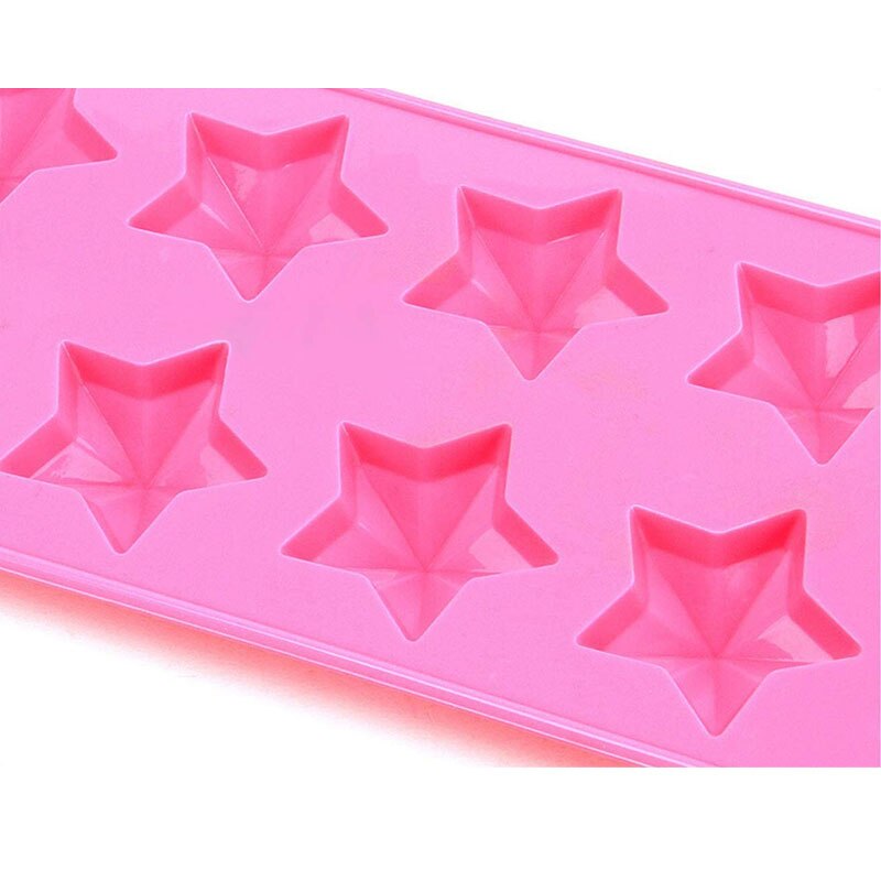 12Cavity Star Shaped Chocolate Molds 3.5cm Five-Pointed Star Mold Fondant Molds for Chocolate Candy Ice Cube Cake Decoration