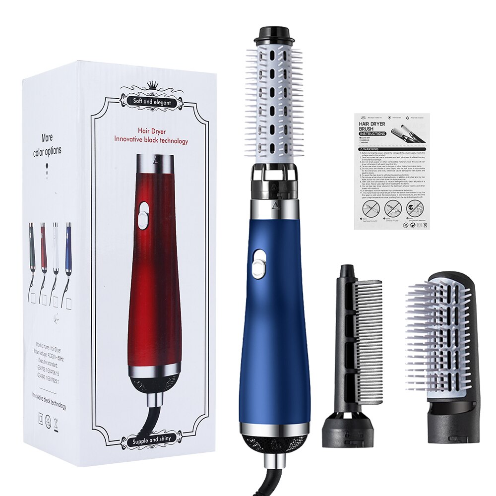 3 In1 Elektrische Föhn Föhn Kam Rotating Air Borstel Haar Straightner Styling Tool Hair Curler Hair Styler kam
