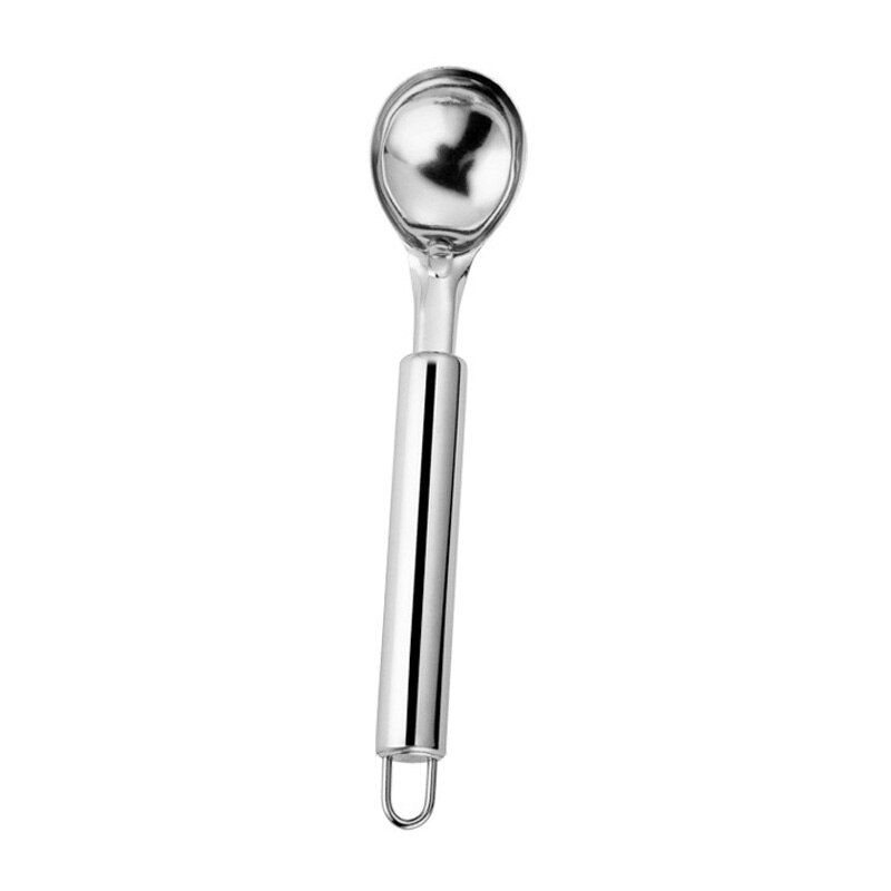 Juego de Herramientas de cocina de acero inoxidable, cuchillo para fruta, cuchillo para tallar sandía, Bola de excavación, cuchara, pelador de patatas, 6 unids/set: large sppon