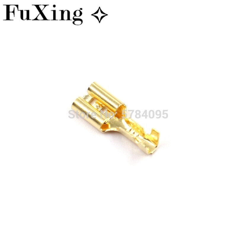 Female Terminals 6.3 mm With Transparent Sheath Inserted Spring 6.3mm Female Connector Terminal Faston With Insulator For Wire