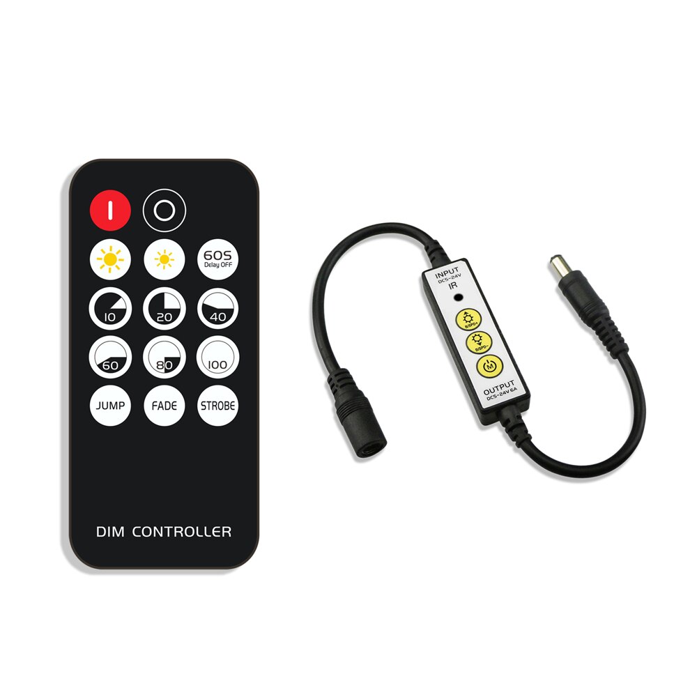 Ir 14 näppäintä 17 näppäintä 28 näppäin led-nauhaohjain 3 näppäinvastaanottimella 3825 5050 rgb rgbw rgbcct led valonauha  dc5-24v 144w
