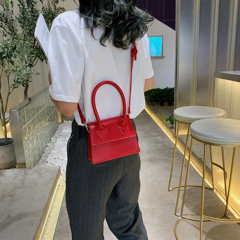 femmes Mini sac à bandoulière deux taille sac à bandoulière en cuir PU sac petit rabat d'embrayage moraillon sac à main messager