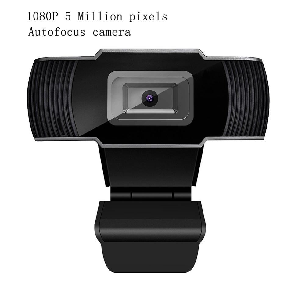 5 Megapixel Autofocus Hd Webcam 1080P Pc Web Usb Camera Cam Video Conferentie Met Microfoon Voor Laptop Computer