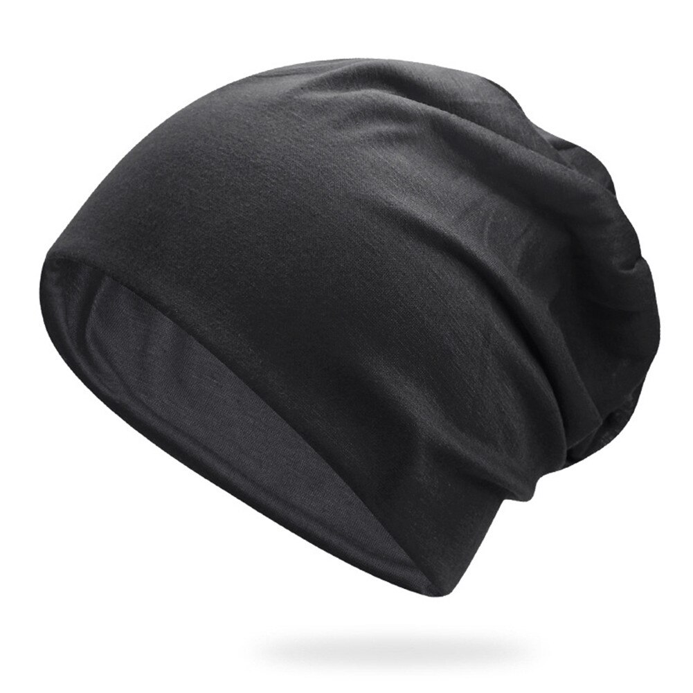 Women Men Stylish Beanie Hat Thin Hip-hop Soft Stretch Slouchy Outdoor Skull Cap Suitable for spring autumn summer hat: Dark Gray