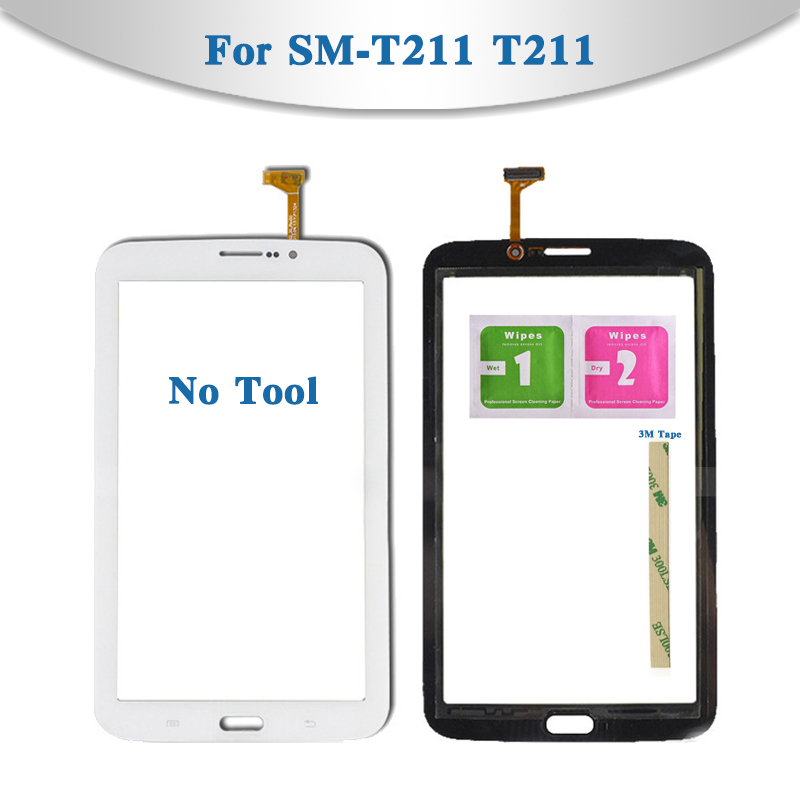 For Samsung Galaxy Tab 3 7.0 SM-T210 T210 and SM-T211 T211 Tablet Touch Screen Digitizer Sensor Front Outer Glass Lens Panel