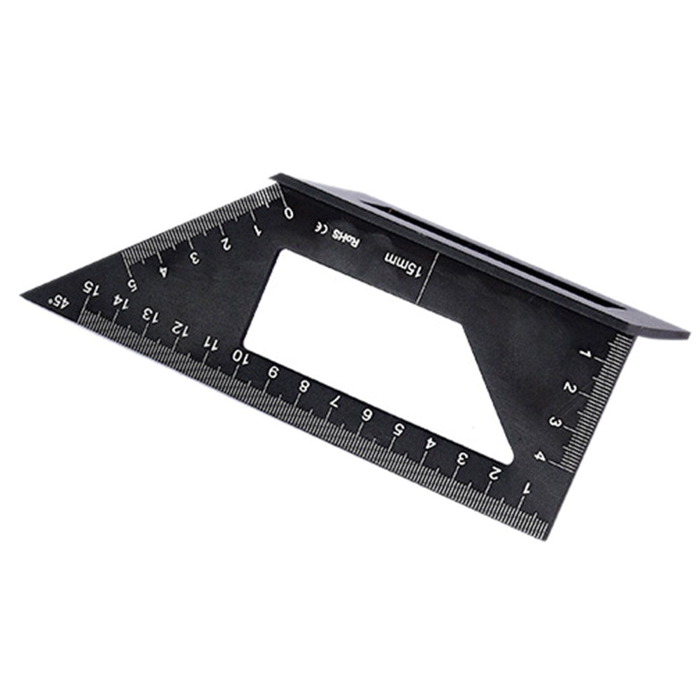 Woodworking Measure Ruler 45 90 Degree Aluminum Alloy Square Angle Ruler Tool Carpenter Square for Engineers Carpenters Tool