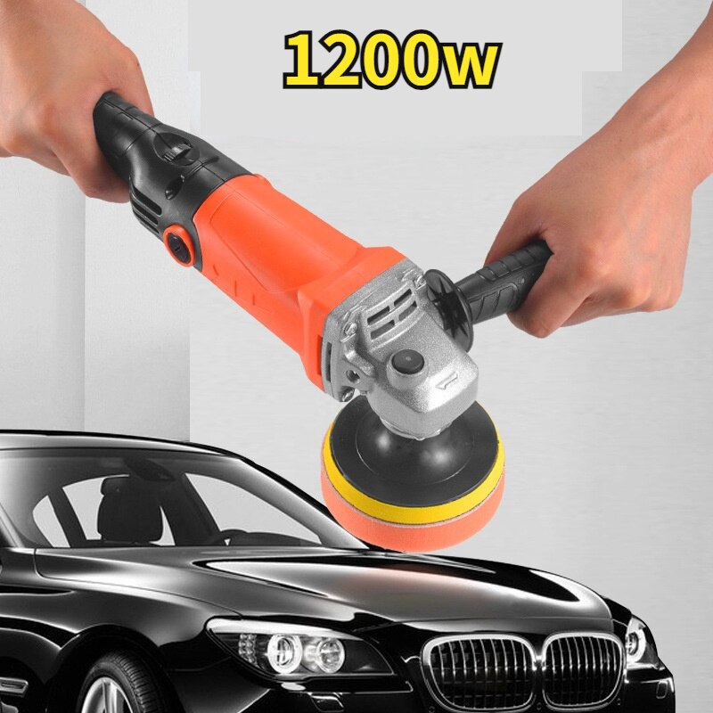 1200W Mini Auto Polijsten Waxen Machine Auto Kras Reparatie Schoonheid Glazuur Sluitmachine Baan Dual Action Auto Detailing Gereedschap