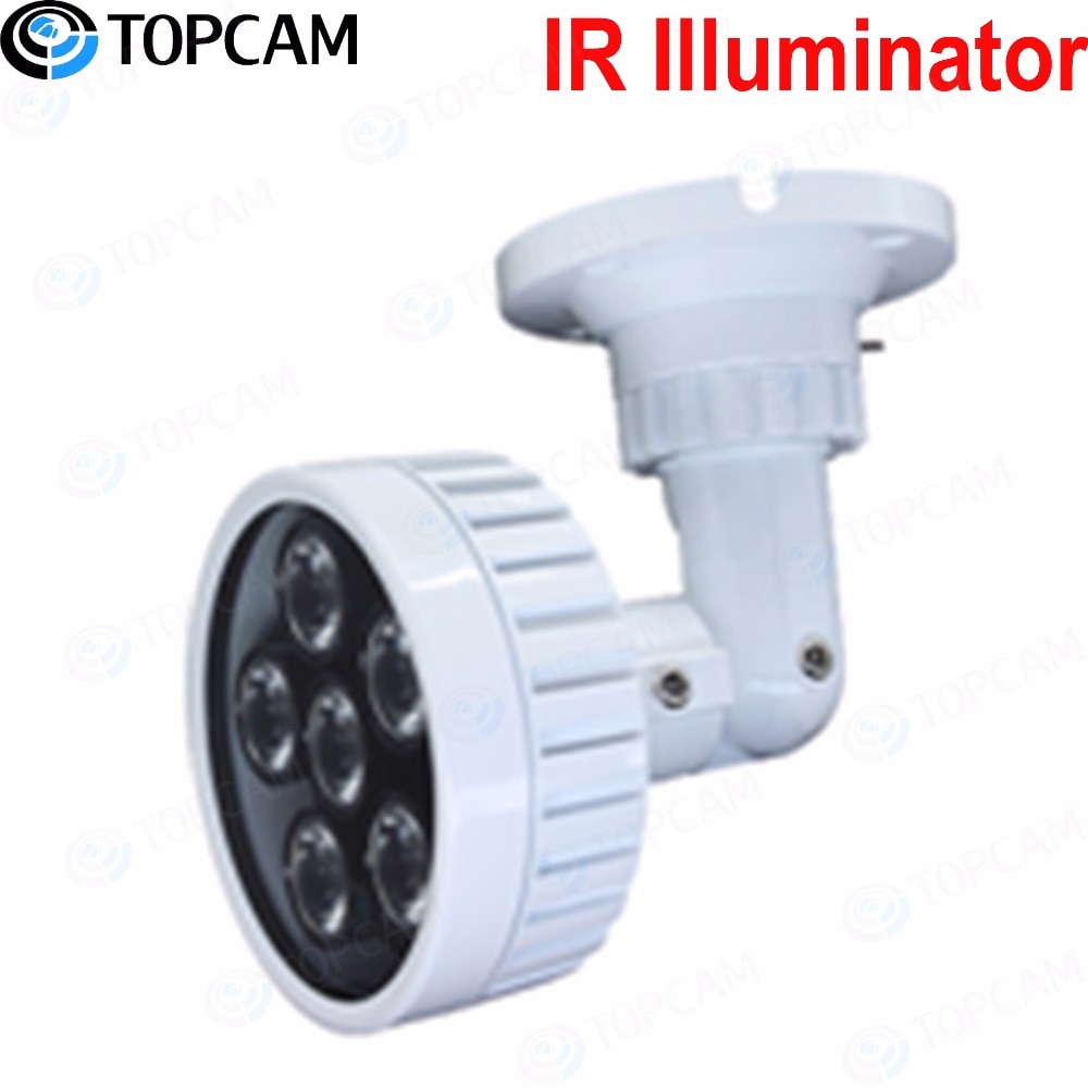 IR Illuminator 15-70meters 6pcs 42U Array IR LED Light angle 6~90degree optional Power AC DC12-24V for cctv Security camera