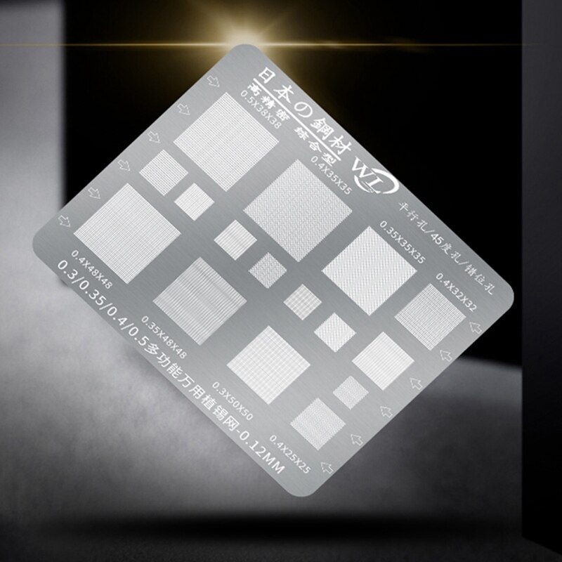 Multifunktions BGA Schablone 0.3/0.35/0.4/0.5/parallel/45 Grad See Universal- Lot Vorlage BGA reballing Schablone