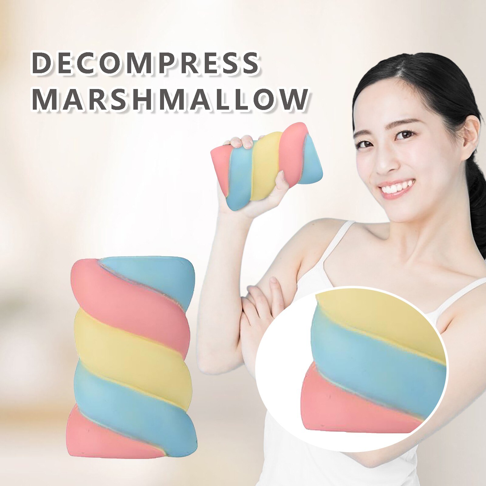 Squishy Stress Reliever Fidget Toys Cute Cartoon Cotton Candy Toys Squeeze Slow Rising Cream Toy Antistress Toy Antistress