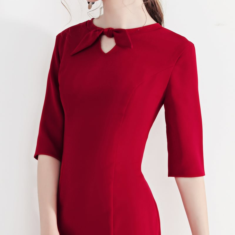Damska temperamentna suknia wieczorowa wzory szycia patrones de costura ropa mujer diy ww -w1027