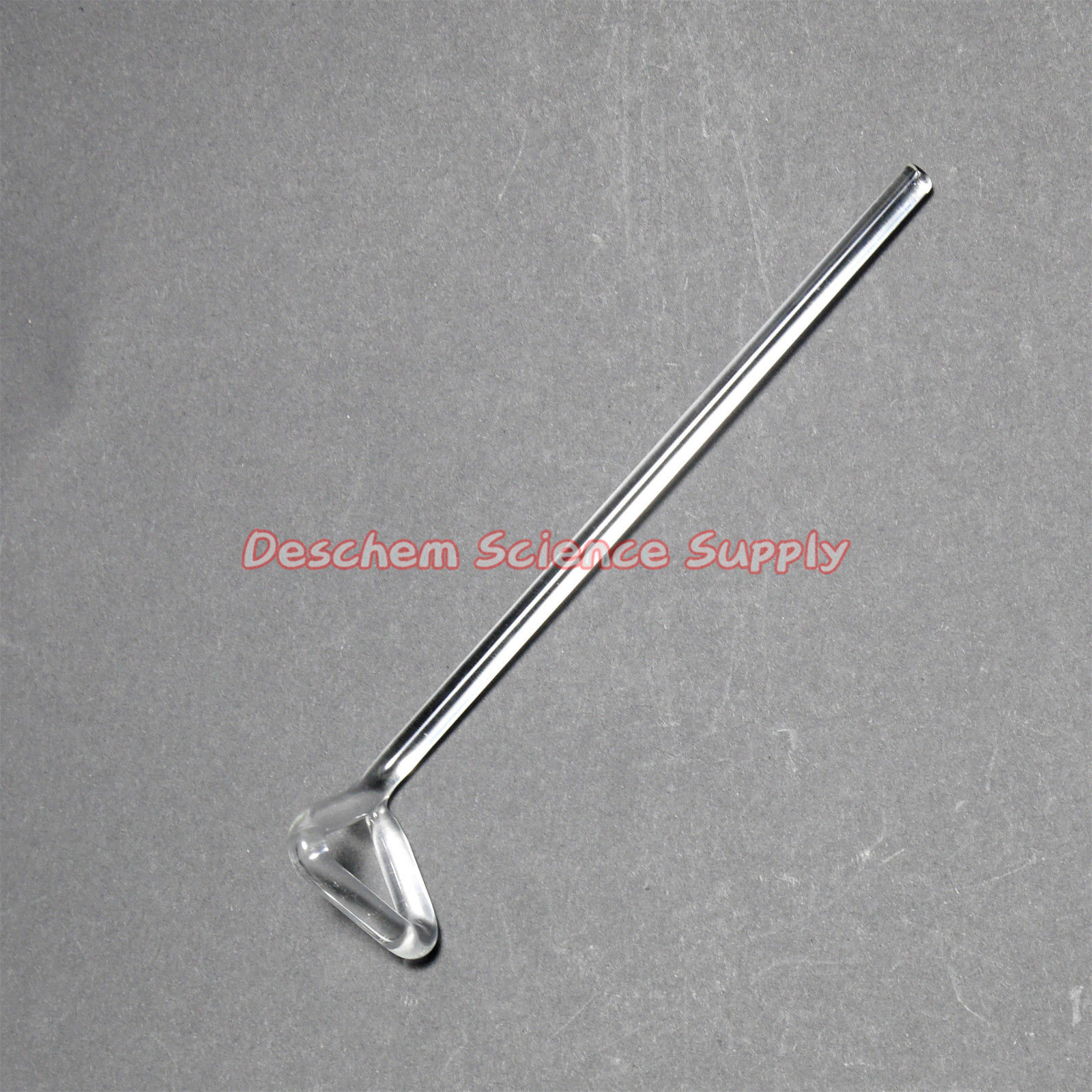 2 Stks Driehoek Glas Spatel, Lab Staaf, Totale Lengte Rond 165mm