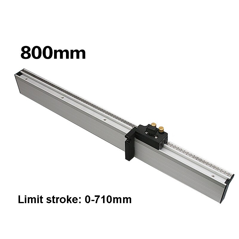 Miter Gauge Table Saw Router Angle Miter Gauge Guide Aluminium Fence Profile 450/600/800mm with Flip Stop for Woodworking Tools