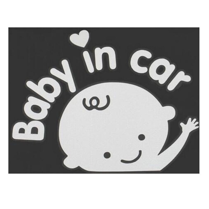 Auto-styling cartoon auto stickers vinyl sticker baby aan boord "baby in auto" raam achterruit schattige auto sticker