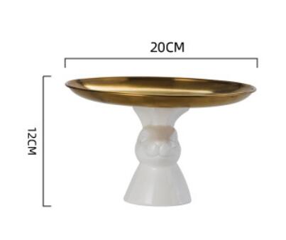 Ceramic rabbit Plate Ceramic dish porcelain plates decorative dinner plates Rabbit Dessert Bunny cake tray sets dish Easter: A