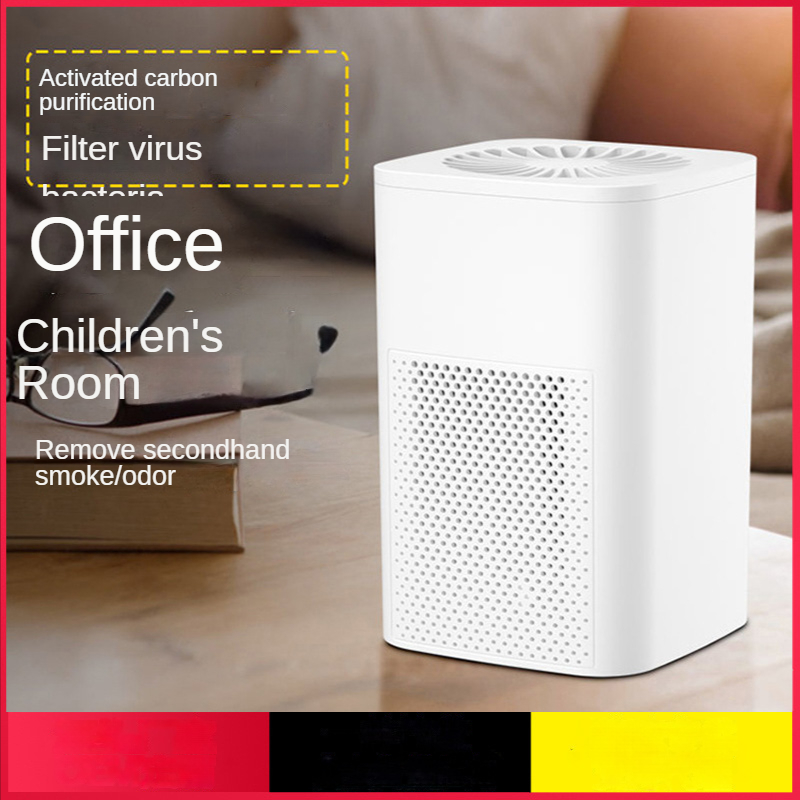 Air Purifier Ionizer Generator Deodorizer USB Cleaner Remove Formaldehyde PM2.5 Smoke Odor Allergies Pets Hair Home