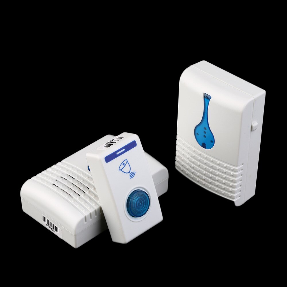 Timbre de puerta Digital inalámbrico con luz intermitente para el hogar timbre de puerta con luz LED de 38 botones para música, habitación y oficina, 2 receptores digitales disponibles