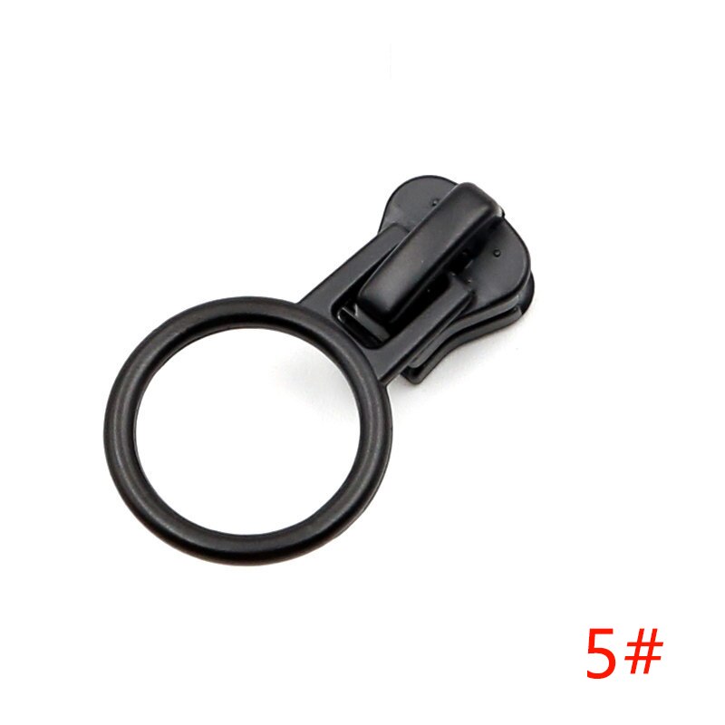 Meetee 10 sztuk 3 #5 #8 #10 #15 # suwaki z zamkiem błyskawicznym dla żywicy zamki ubrania kurtka zamki głowy zestaw naprawczy DIY suwak do szycia ściągacz: ZT027-Black-No5