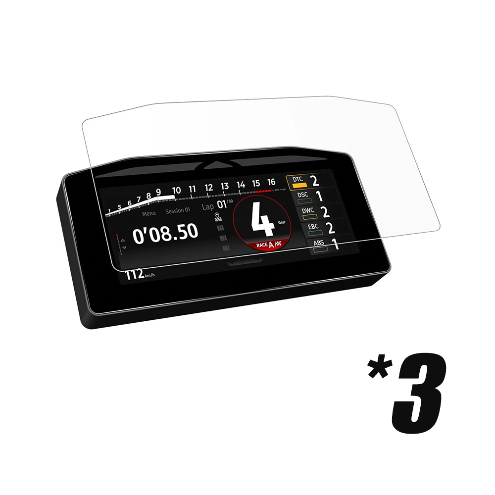 Voor PANIGALE V4 (2025-) TPU Instrumentenfilm Explosieveilige film Screenprotector: Lavendel