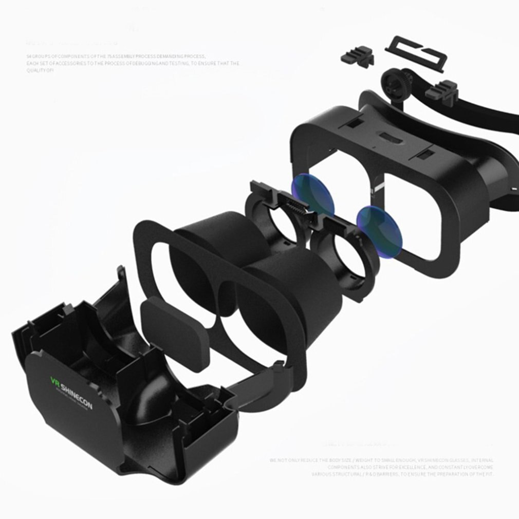 Virtual-reality-minibrille 3d brillen virtual-reality-brille headset für google cardboard smart supply