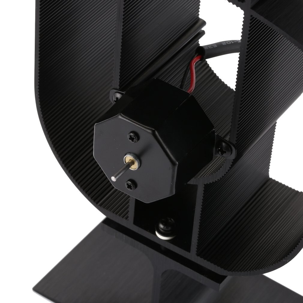3 Blade Ventilator Fireplace Fan Thermal Power Ventilator Fireplace fan thermodynamic trefoil black YL-401