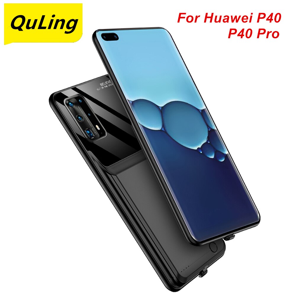 QuLing 10000 Mah dla Huawei P10 P10 Plus P20 P20 Pro P30 P30 Pro P40 P40 Pro przypadku baterii ładowarka banku Power Case