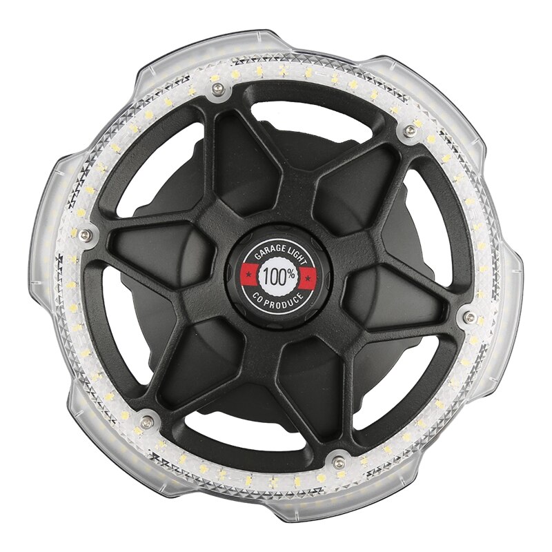 Multi- Point Illumination,120W Garage Ceiling Light Round 5 Head Lighting