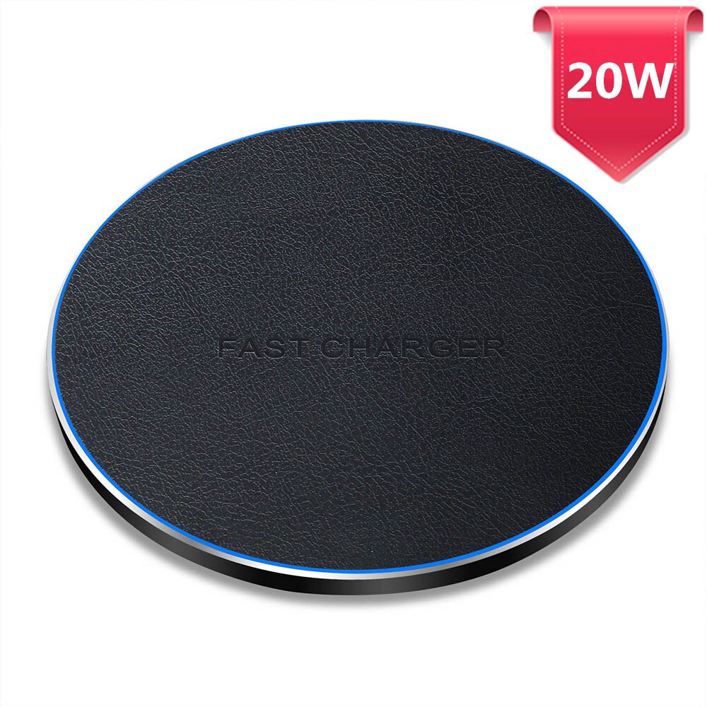 Fdgao 30W Qi Draadloze Oplader Snel Opladen Pad Inductie Quick Charge Voor Iphone 12 11 Xs Xr X 8 samsung S20 S10 S9 Note 20 10: 20W