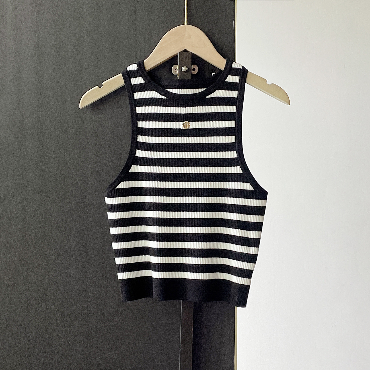Knit Camisole Top (Black)