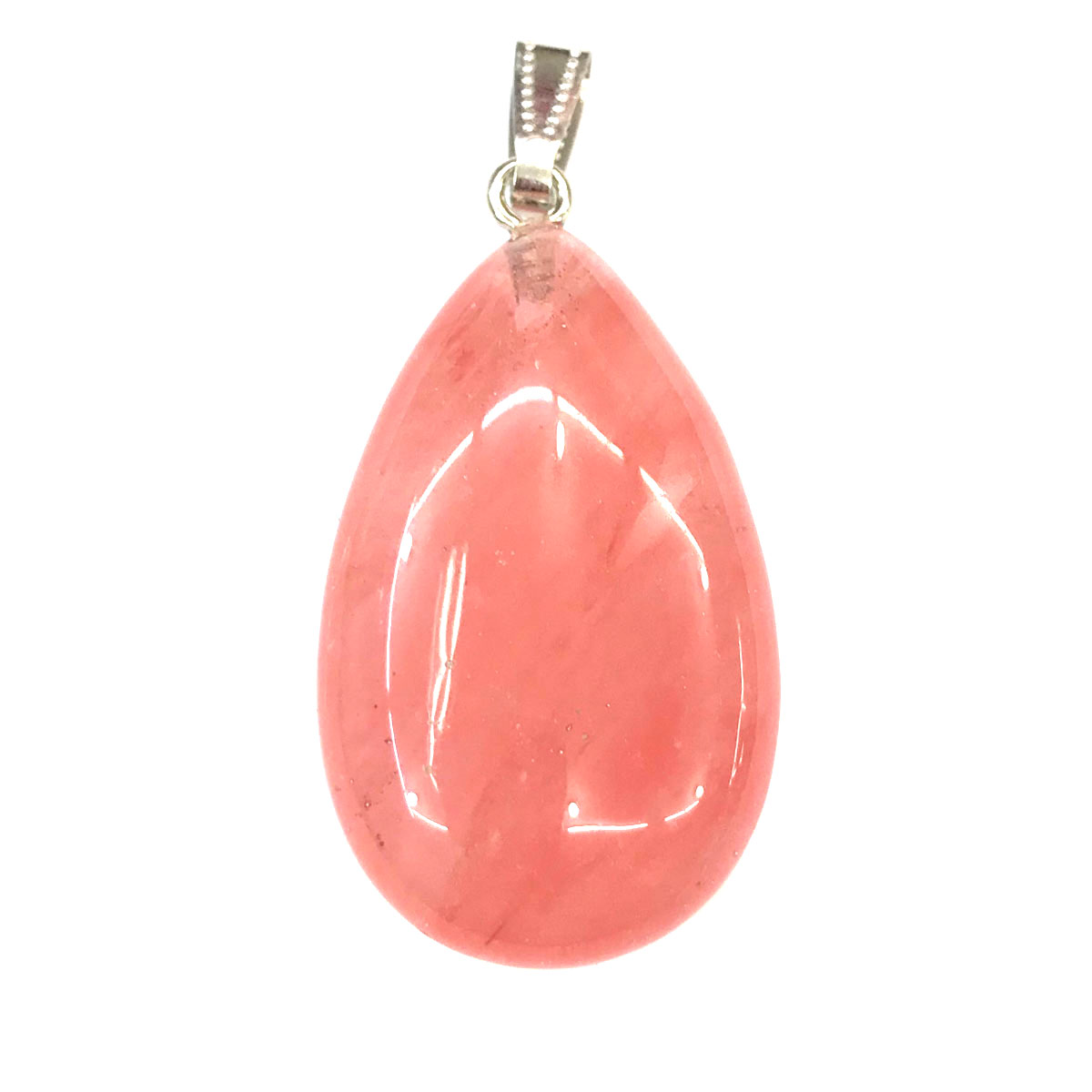 Colgantes de piedra Natural en forma de gota de agua, ágatas de cristal, COLLAR COLGANTE para fabricación de joyas, tamaño de buena , 24mm x 43mm: Watermelon Red Stone