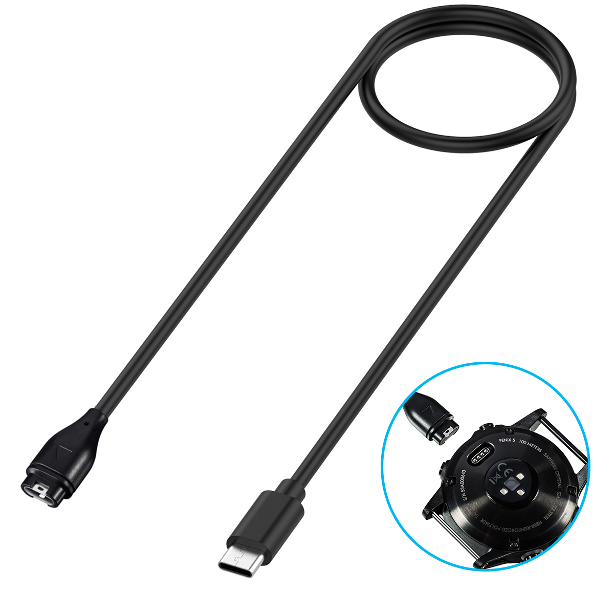 Dock-Ladegerät USB-Ladekabel für Garmin Fenix 5/5S/5X Plus 6/6S/6X Profi Saphir Venu Vivoactive 4/3 945 245 45 Quatix 5