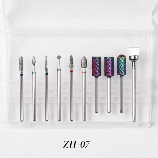 10 Stks/doos Nail Cone Tip Keramische Boren Elektrische Cuticle Schoon Rotary Voor Manicure Pedicure Slijpen Hoofd Sander Tool: G