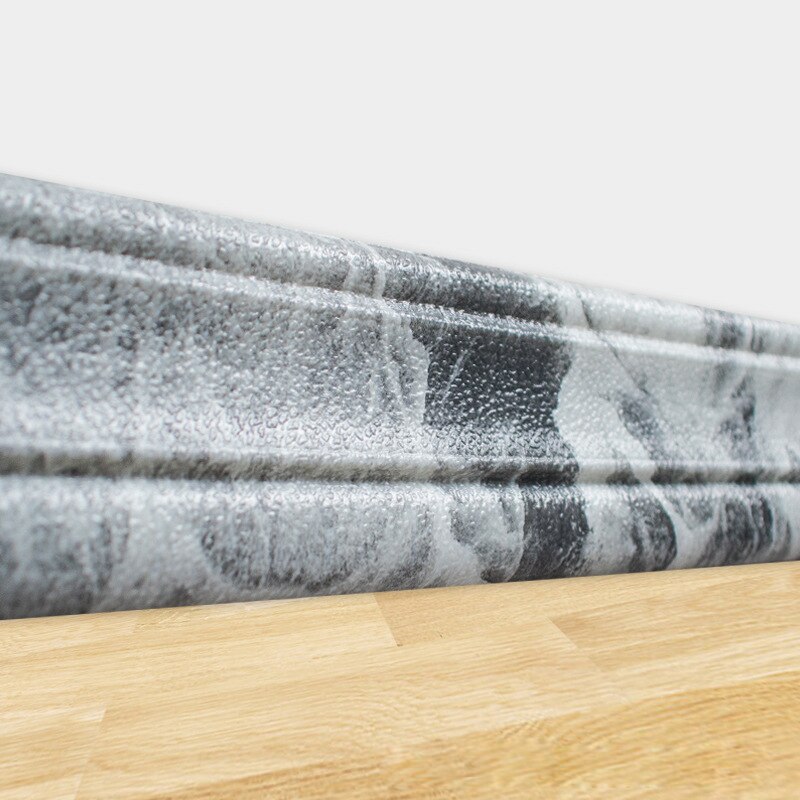 2.3M Length 3D Foam Wall Stickers Waterproof Waist Line Living Room Kitchen Baseboard Self-Adhesive Vintage Wallpaper Border: 08