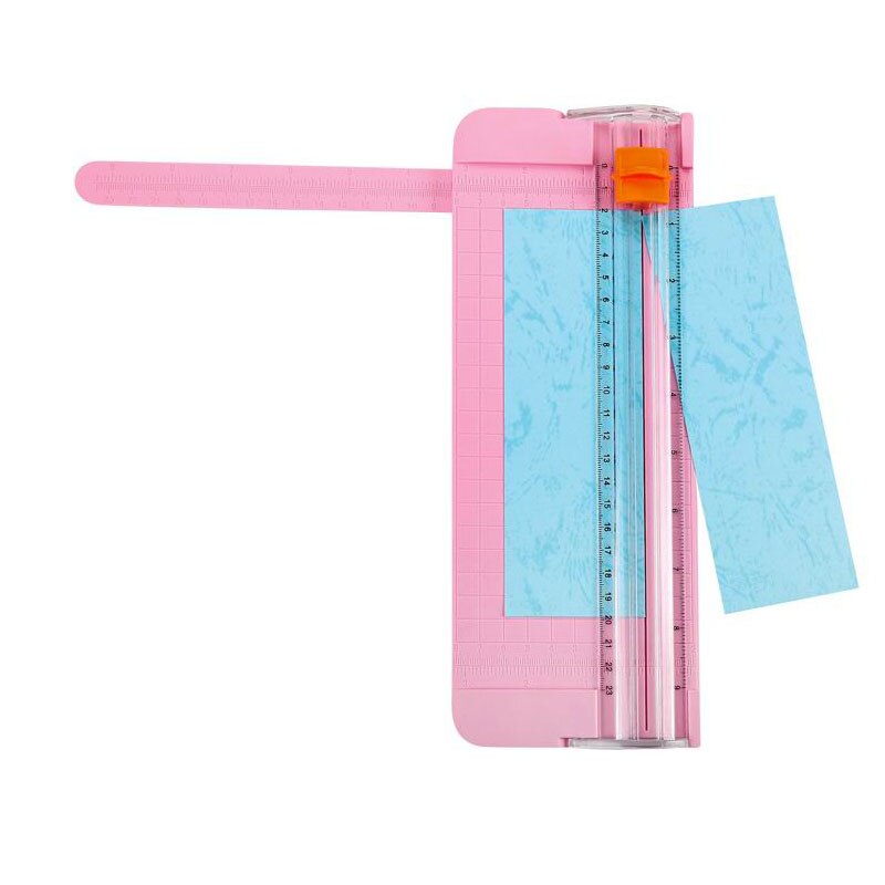 Gør-det-selv scrapbogssæt ablums papirskæremaskine papir pink skærer mini skære kniv skæremaskine skære papir skæremaskine