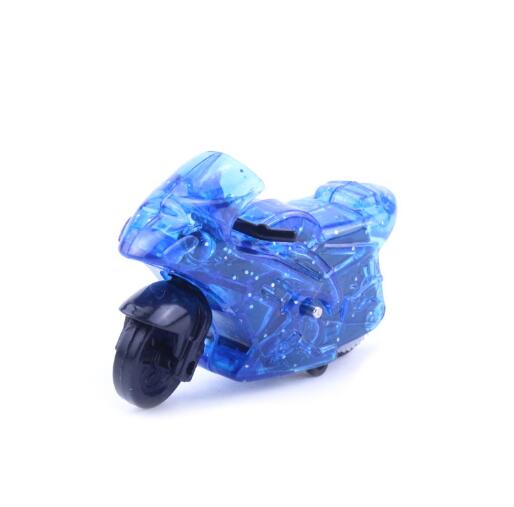 Party favors 5 st/pack liten mini genomskinlig motorcykel tröghet leksaksbil pull back bil