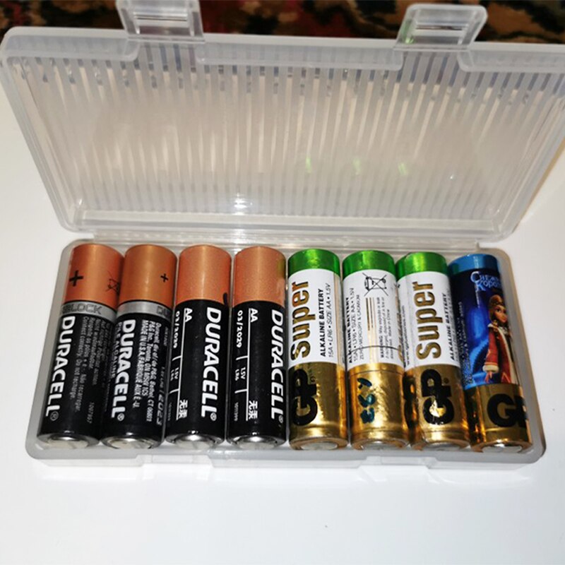 ALL IN Battery Case for 18650 26650 16340 Battery Holder Storage Box for 2 4 8 AA AAA Rechargeable Battery Container Organizer