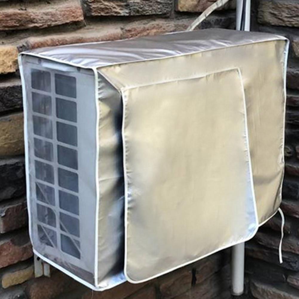 Unidad de aire acondicionado exterior, cubierta de protección solar a prueba de lluvia, tela Oxford recubierta de plata, Unidad Principal