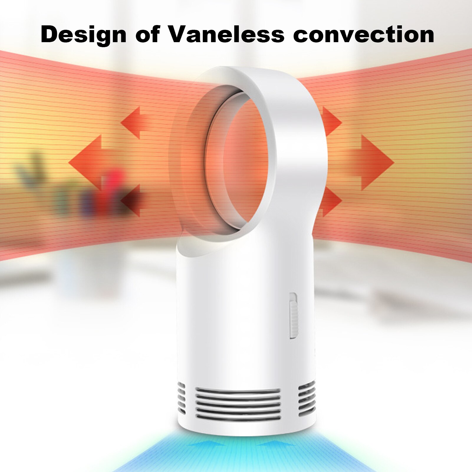 Mini Electric Heater Portable Home Heating Fan 2S Fast Heating Warm Fan 220V Desktop Fan Low Noise Warm Air Blower