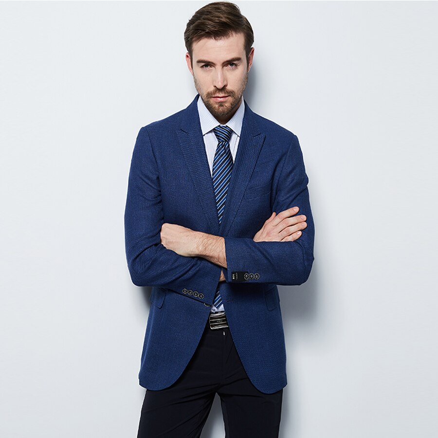 Miesten slim fit puku takki juhlapuku takki bleiseri masculino yhden napin takki hääpuvut miehille