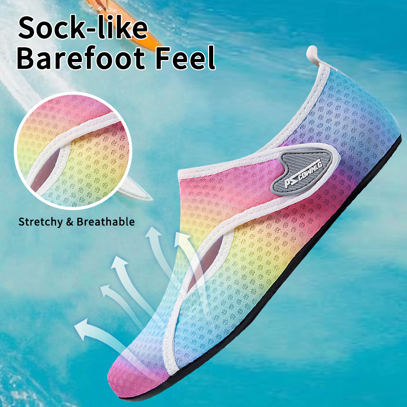 Schnell trocknende Wasserschuhe, rutschfest, atmungsaktiv, Sommer-Aqua-Strandsandale, flacher Schuh, Strand-Slipper für Männer und Frauen, Bach-Schuhe, 1 Paar