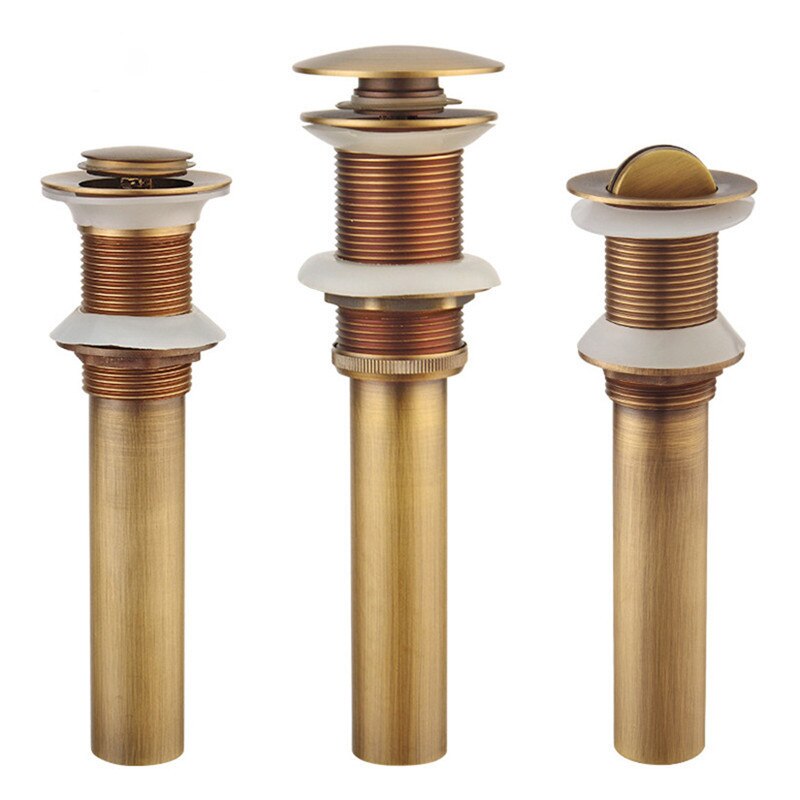 QUANXUNHE Bathroom Sink Drain Stopper Vessel Vanity Pop Up Drain Overflow Gold Matt Black Chrome Bronze Rose Gold tub shroom