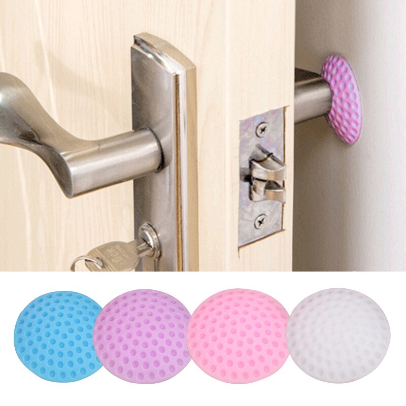 Protection Wall Safety Shock Absorbers Security Card Rubber Door Stoppers Wall Protectors Door Handle Bumpers