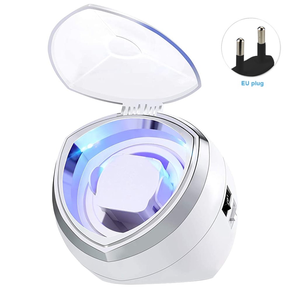 Multifunctionele Led Licht Hartvormige Automatische Horloge Winder Doos Thuis 4 Rotatie Modi Accessoires Enkele Met Stille motor