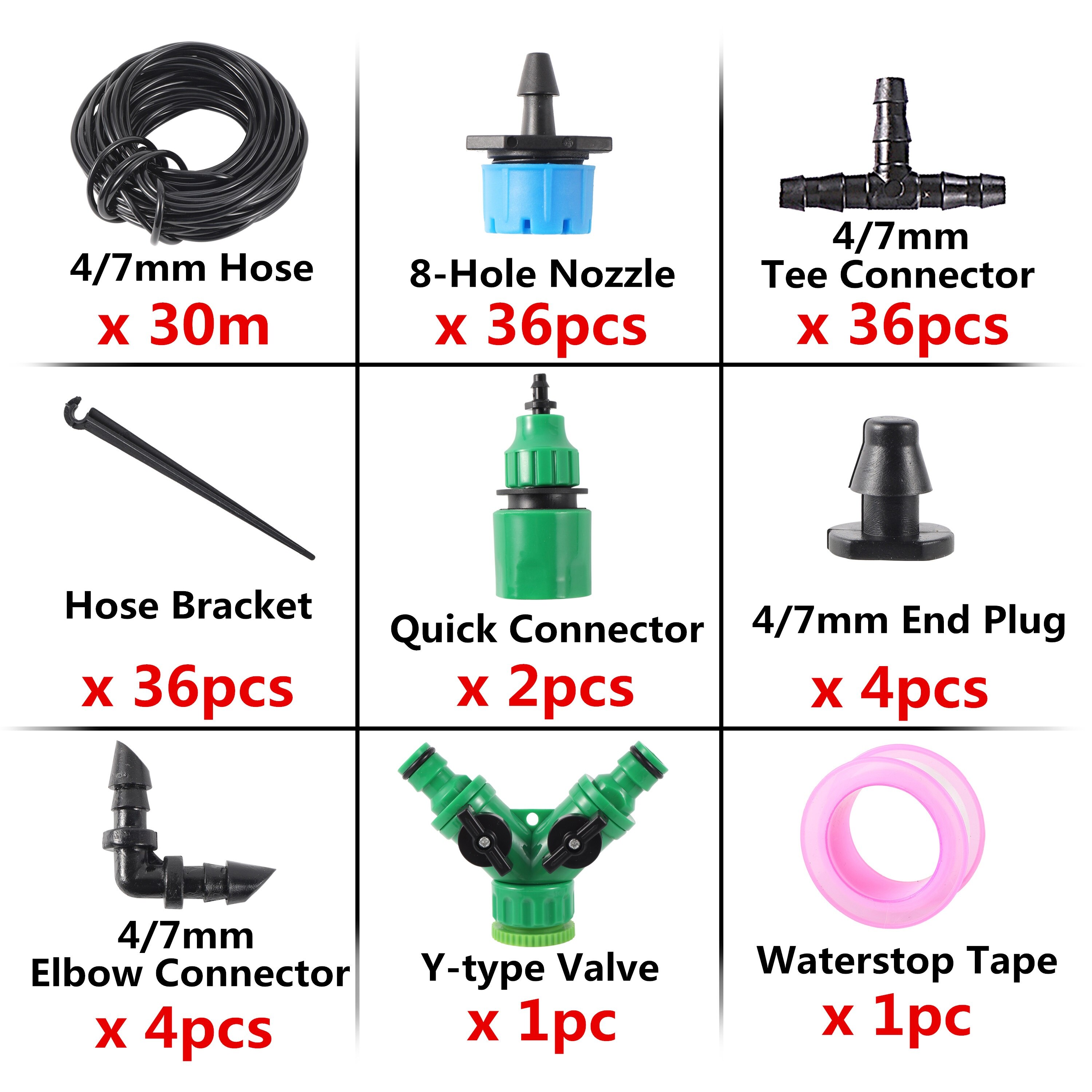 5/10/15/20/25/30/40m Micro-Drip-System Vegetable Flower Garden Home Balcony Patio Water-conserving Low-volume Irrigation Kit: 30m kit