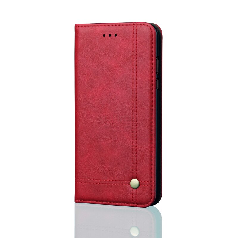 Funda magnética de cuero para teléfono móvil Xiaomi Redmi Note 10 Pro, carcasa de lujo con soporte para tarjetas, estilo Retro: for Redmi Note 10 / Red