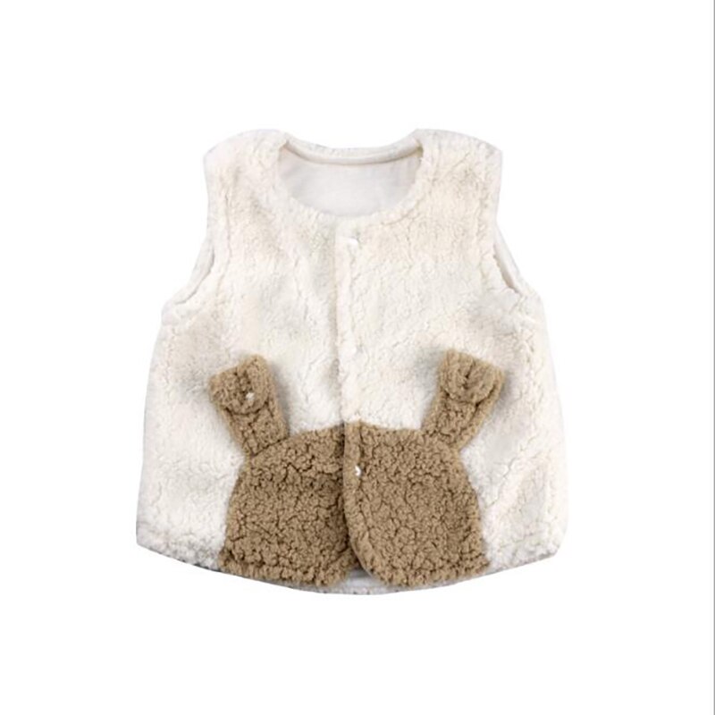 Baby Winter Kleding Peuter Vest jas Fluwelen Hooded Kleding kids Vest warm leuke oren Dikke Kerst YBC030