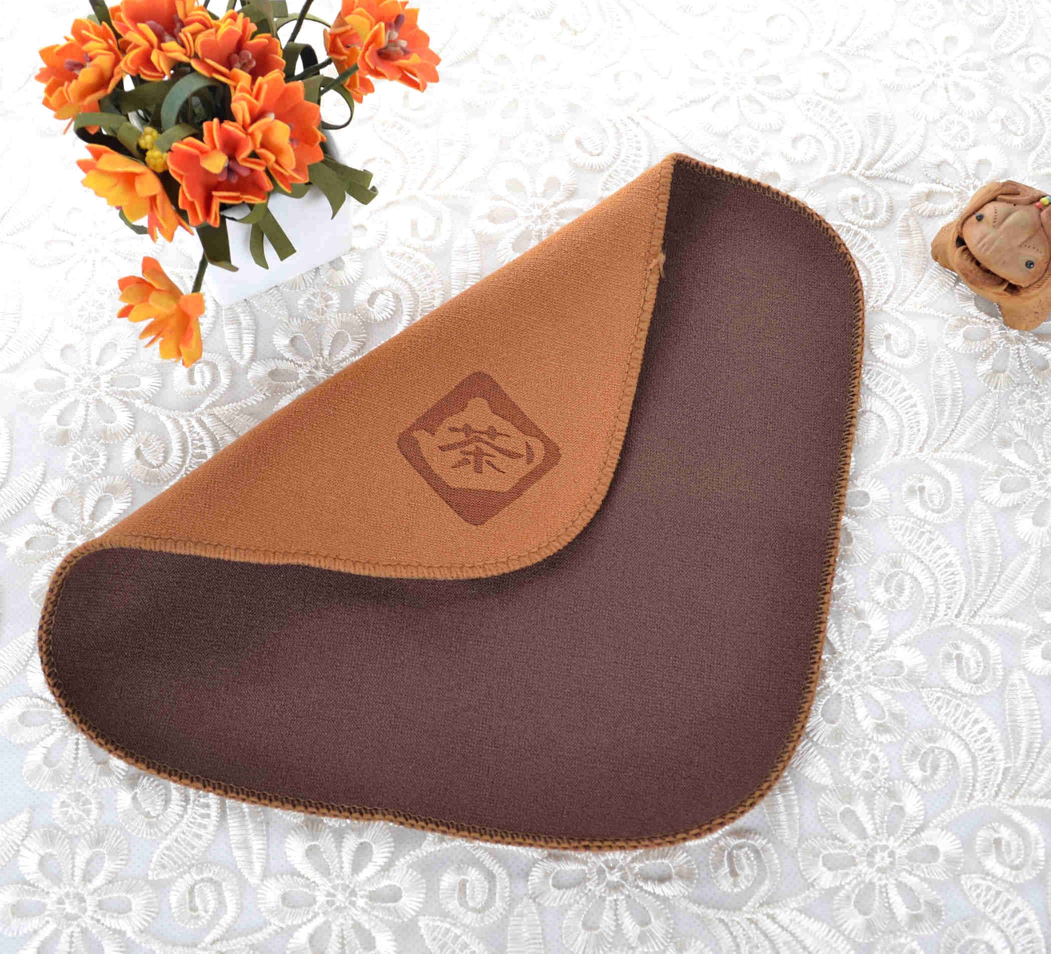 Fiber Cloth Material Cleaning Dish Cloth Towel China Gongfu Tea Accessory