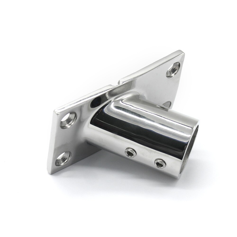 316 Stainless Steel 60 Degree 1 inch Rectangular Base Yachts Boat Hand Rail Fitting Stainless Steel