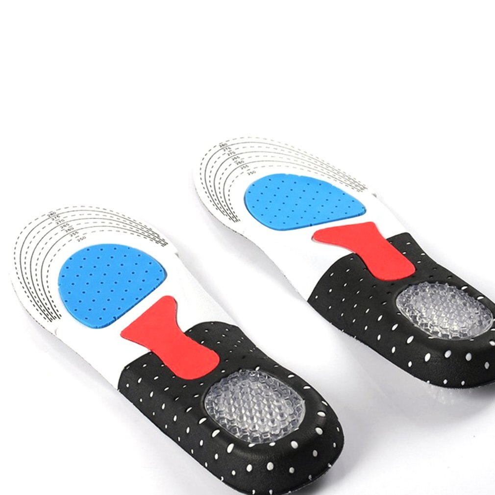 Unisex Orthotic Arch Support Sport Shoe Pad Sport Running Gel Insoles Antibacterial Foot Care Pain Relief Cushions Pad Insoles